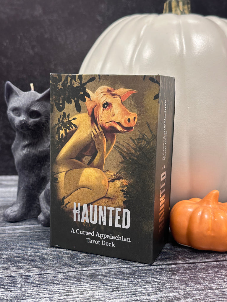 HAUNTED: A Cursed Appalachian Tarot Deck featuring folklore and ghost stories from Pennsylvania, Eastern Ohio, and West Virginia