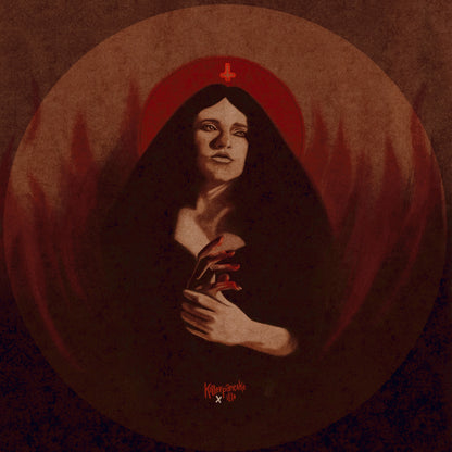 Queen of Wands (Hell) Art Print